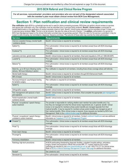 BCN Referral and Clinical Review Program - e-Referral