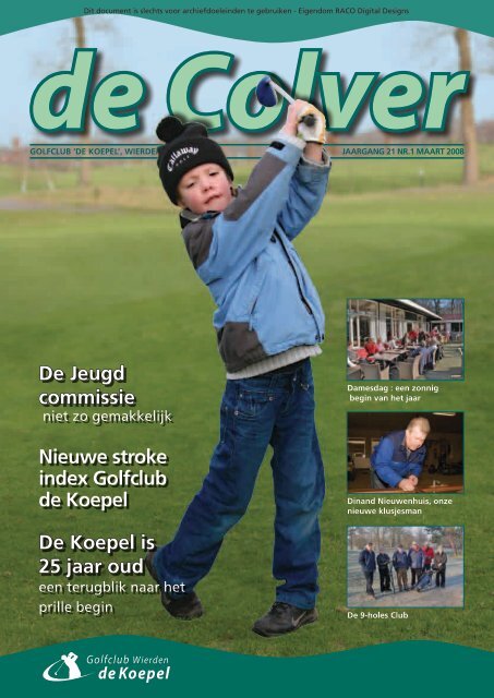 De Jeugd commissie Nieuwe stroke index Golfclub de Koepel De ...