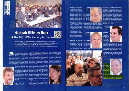 metallbau, Ausgabe: 01/2012 Hautnah  Hilfe ins Haus - Orgadata AG