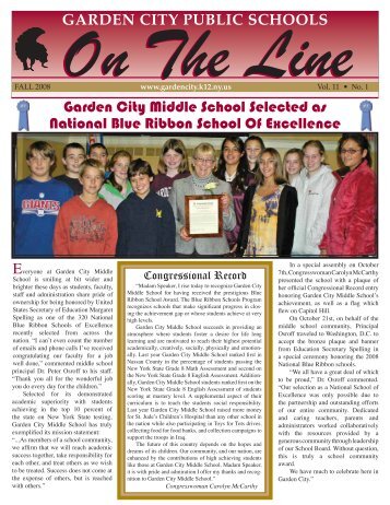 Garden City Middle School Selected as National Blue Ribbon ...