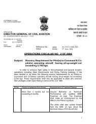 operations circular no. 2 of 2004 - Directorate General Civil Aviation