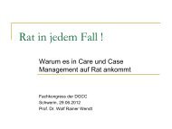 Wolf Rainer Wendt: Rat in jedem Fall! - bei der DGCC!