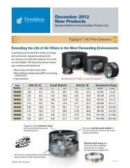 December 2012 New Products - Donaldson Company, Inc.