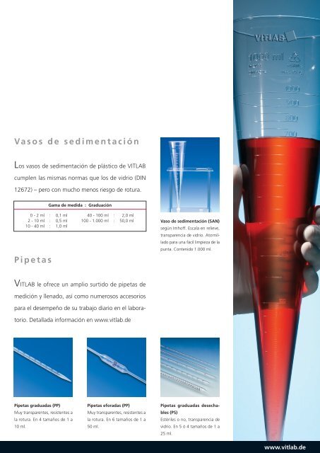 Vasos graduados - VITLAB