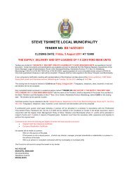 STEVE TSHWETE LOCAL MUNICIPALITY