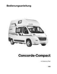 Bedienungsanleitung Concorde-Compact - Pössl Reisemobile