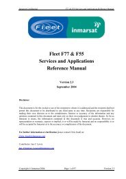 Fleet F55 / F77 Reference Manual - Explorer Satellite