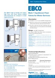 EBCO FLOAT VALVE SOLID COPPER AND BRASS