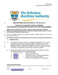 BMA Bulletin 102 - The Bahamas Maritime Authority