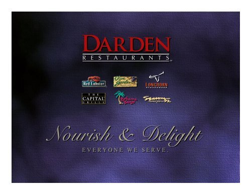 Nourish & Delight - Darden Restaurants