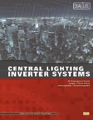 Literature Central Lighting Inverter Overview brochure - Dual-Lite