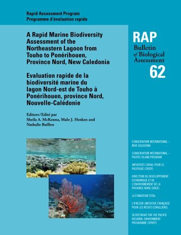 25-39 in McKenna, S. (ed.), Rapid marine biodiversity - Ifrecor