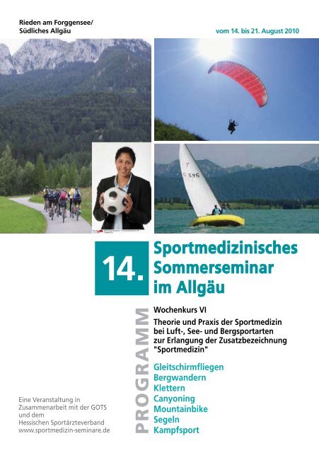 14. Sportmedizinisches - Sportmedizin Seminare