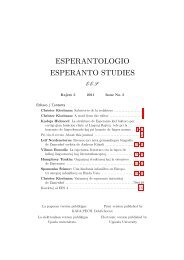 Esperantologio / Esperanto Studies 5 (2011)