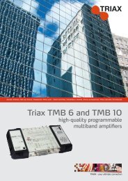 Triax TMB 6 and TMB 10