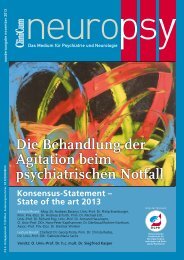 Die Behandlung der Agitation beim psychiatrischen Notfall