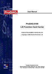 Prodaq 6100 LXI Function Card Carrier - Bustec