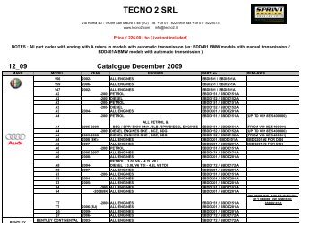 tecno 2 srl - SprintBooster