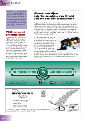 Kort en bondig - Wapening in Beton