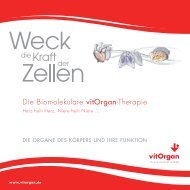 Die Biomolekulare vitOrgan-Therapie