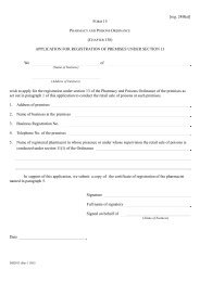 application for registration of premises under section 13