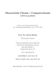 Theoretische Chemie / Computerchemie