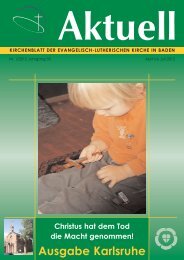 Ausgabe Karlsruhe - Evangelisch-Lutherische Gemeinde