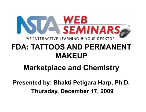 FDA: TATTOOS AND PERMANENT MAKEUP Marketplace and ...