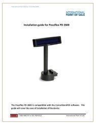 Installation Instruction for Possiflex PD 2600 - Corner Store Point of ...