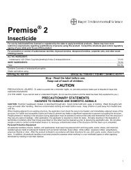 Premise Â® 2 Insecticide - Label