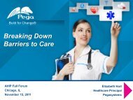 First Meeting Deck: Healthcare - Pegasystems Inc.