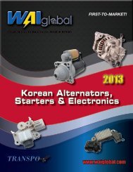 Korean Alternators, Starters & Electronics - WAIglobal