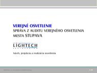 Audit verejnÃ©ho osvetlenia pdf. - Mesto Stupava