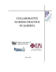 Collaborative Nursing Practice in Alberta - College of Licensed ...