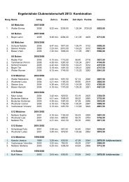 Ergebnisliste Clubmeisterschaft 2013: Kombination - SC-Bolsterlang