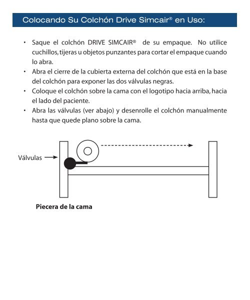 drive medical simcairÂ® medical support mattress colchÃ³n de soporte ...