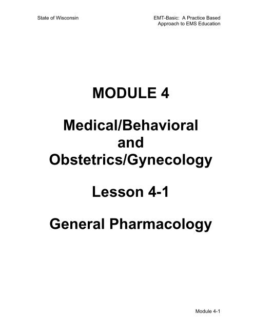 emt-basic curriculum module 4