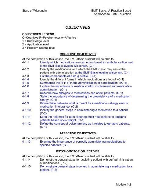 emt-basic curriculum module 4