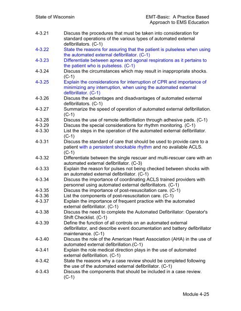 emt-basic curriculum module 4