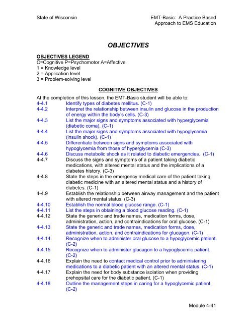 emt-basic curriculum module 4