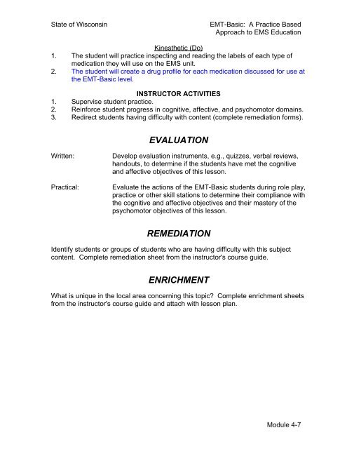 emt-basic curriculum module 4