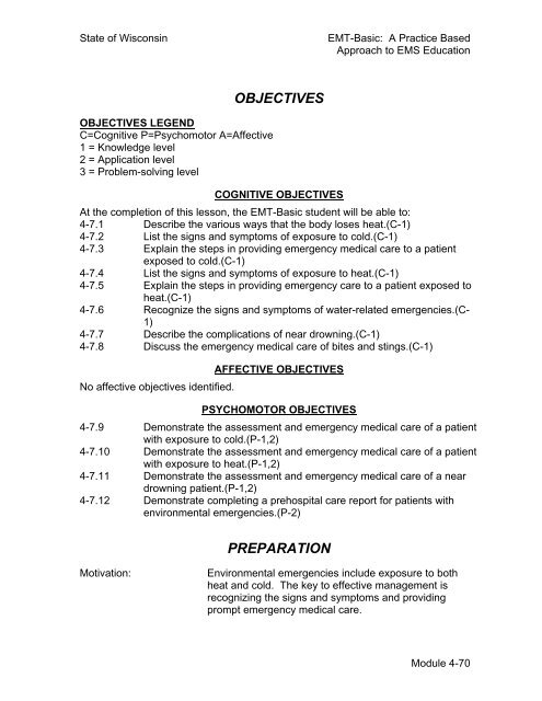 emt-basic curriculum module 4