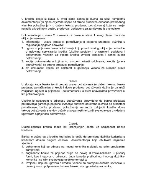 Sl. novine FBiHÂ», br. 3/03 Na osnovu cl. 4, 9. i 25. Zakona o Agenciji ...