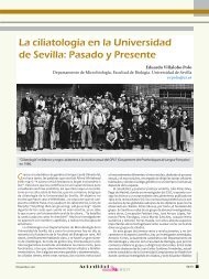 La ciliatologÃ­a en la Universidad de Sevilla: Pasado y Presente