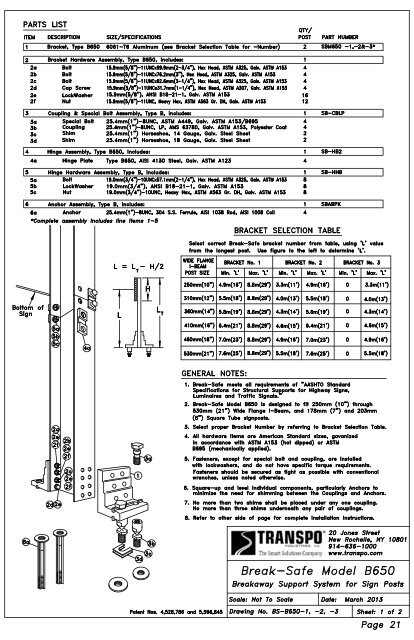 B650 - Transpo Industries, Inc.