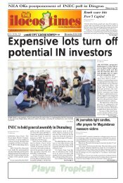 November 28 2010 issue - Ilocos Times