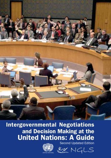 Intergovernmental Negotiations And Decision Making At The - NGLS