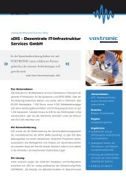 sDIS - Dezentrale IT-Infrastruktur Services GmbH - VOXTRONIC