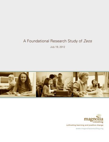 A Foundational Research Study of Zeos - Pearson