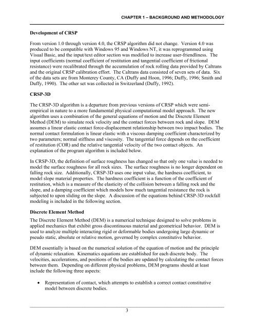 Colorado Rockfall Simulation Program